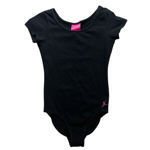 Girls black Leotard Capezio dance, gymnastics,